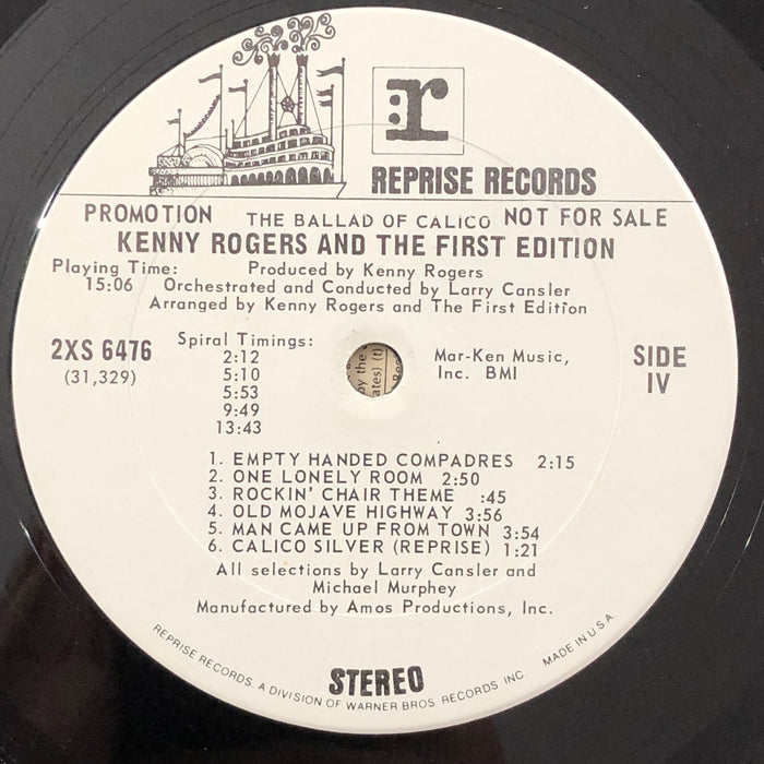 Kenny Rogers And The First Edition - The Ballad Of Calico (Vinyl 2LP)(Promo)[Gatefold]