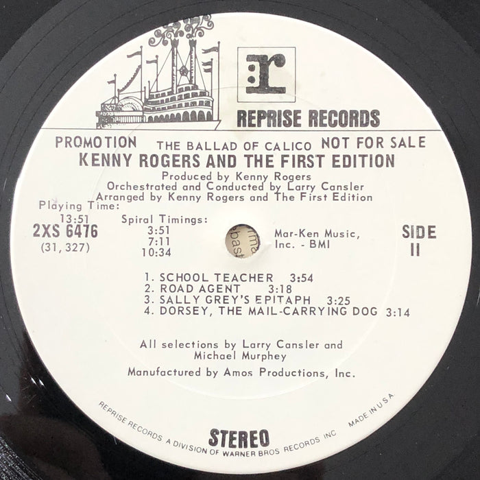 Kenny Rogers And The First Edition - The Ballad Of Calico (Vinyl 2LP)(Promo)[Gatefold]