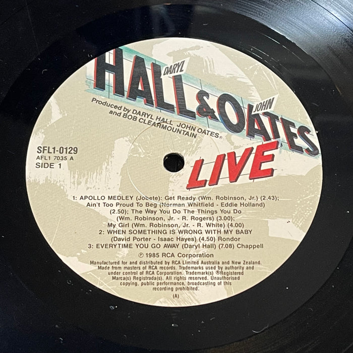 Daryl Hall & John Oates With David Ruffin & Eddie Kendricks - Live At The Apollo (Vinyl LP)