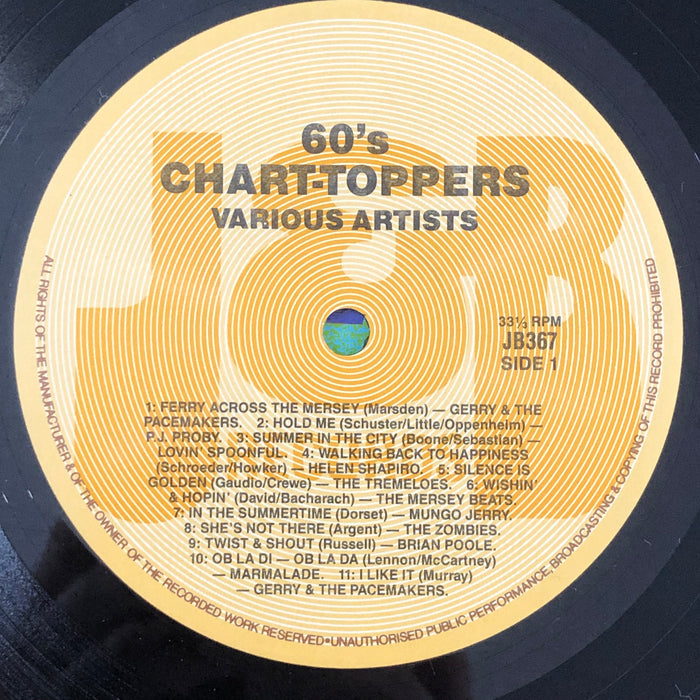Various - 60's Chart Toppers (Vinyl LP)