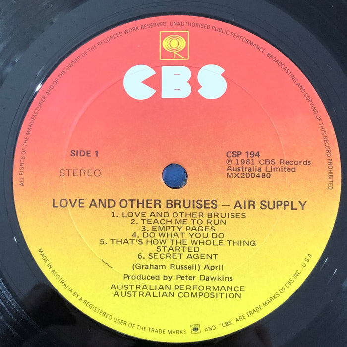 Air Supply - Love And Other Bruises (Vinyl LP)