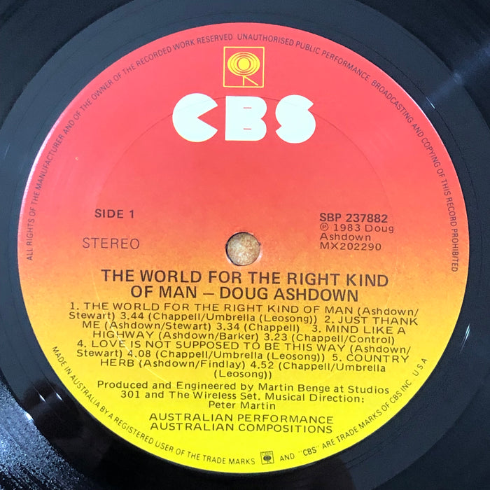 Doug Ashdown - The World For The Right Kind Of Man (Vinyl LP)