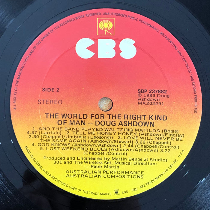Doug Ashdown - The World For The Right Kind Of Man (Vinyl LP)