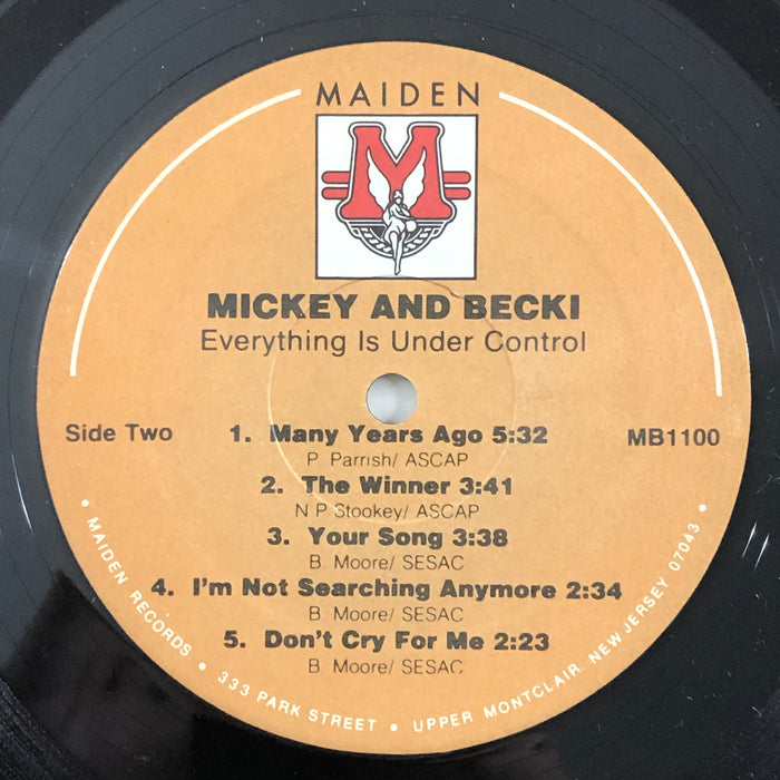 Mickey & Becki - Everything Is Under Control Wo-Wo (Vinyl LP)