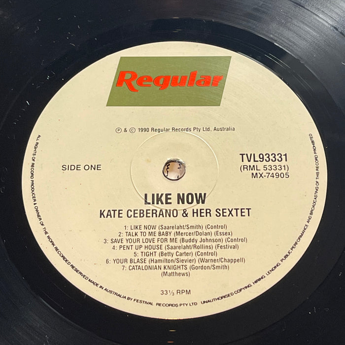Kate Ceberano And Her Sextet - Like Now (Vinyl LP)[Gatefold]
