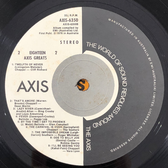 Various - 18 Axis Greats (Vinyl LP)