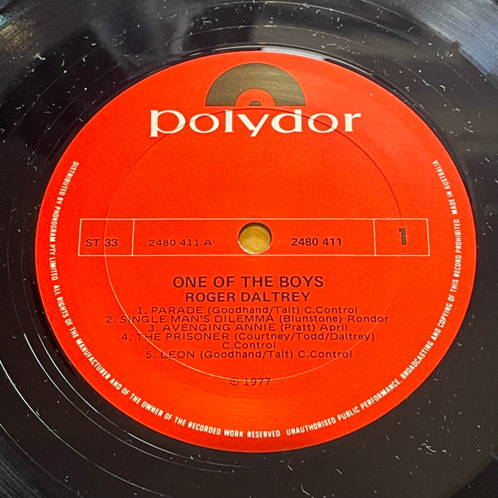 Roger Daltrey - One Of The Boys (Vinyl LP)