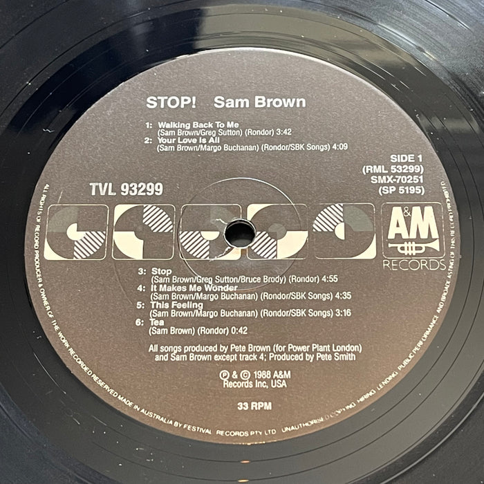 Sam Brown - Stop! (Vinyl LP)
