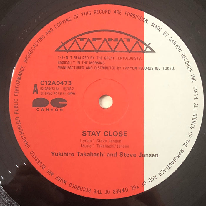 Yukihiro Takahashi And Steve Jansen - Stay Close (12" Single)