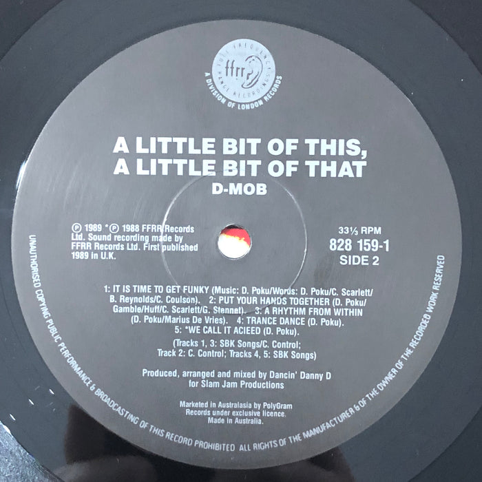 D Mob - A Little Bit Of This, A Little Bit Of That (Vinyl LP)
