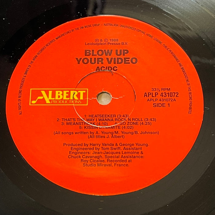 AC/DC - Blow Up Your Video (Vinyl LP)