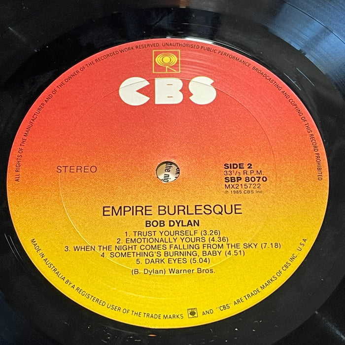 Bob Dylan - Empire Burlesque (Vinyl LP)