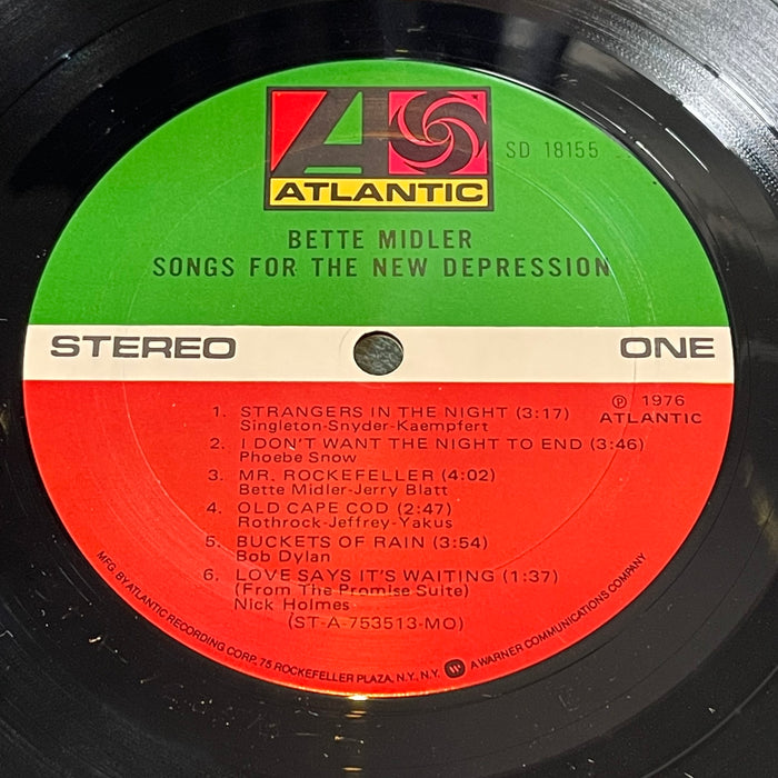 Bette Midler - Songs For The New Depression (Vinyl LP)