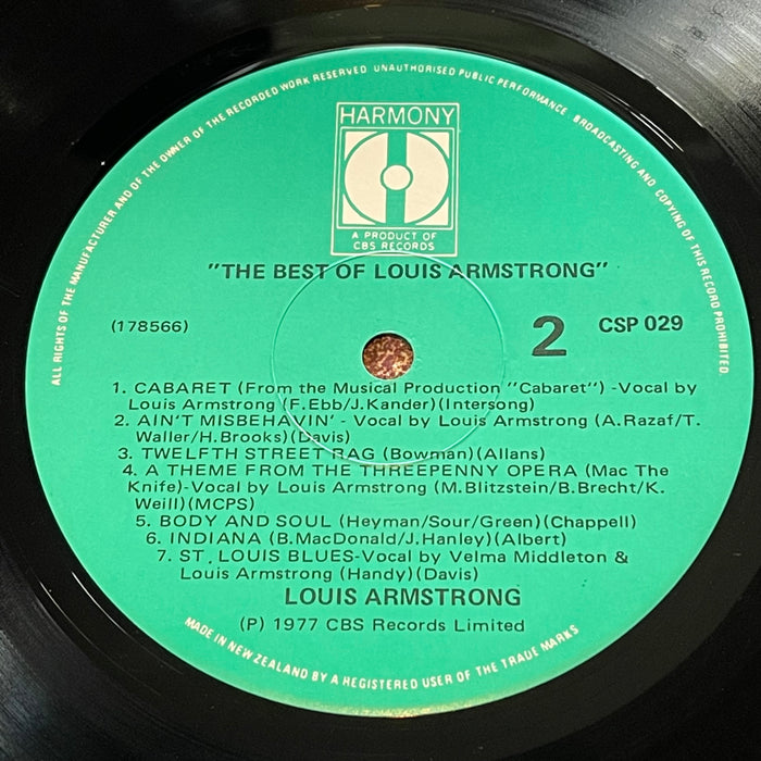 Louis Armstrong - The Best Of Louis Artmstrong (Vinyl LP)