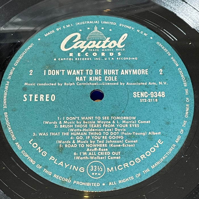 Nat King Cole - I Don't Want To Be Hurt Anymore (Vinyl LP)