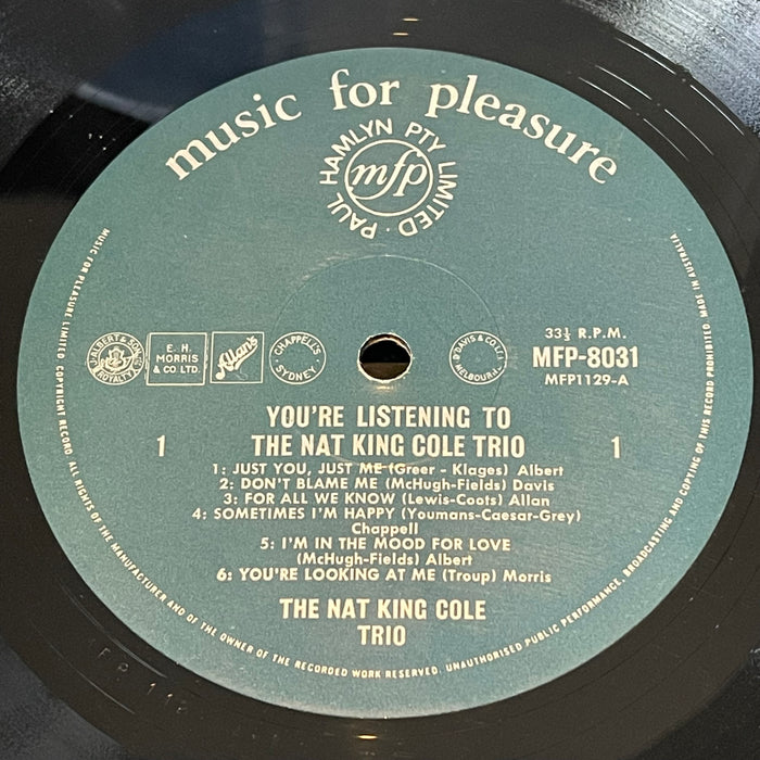 The Nat King Cole Trio - Nat King Cole Sings With The Nat King Cole Trio (Vinyl LP)
