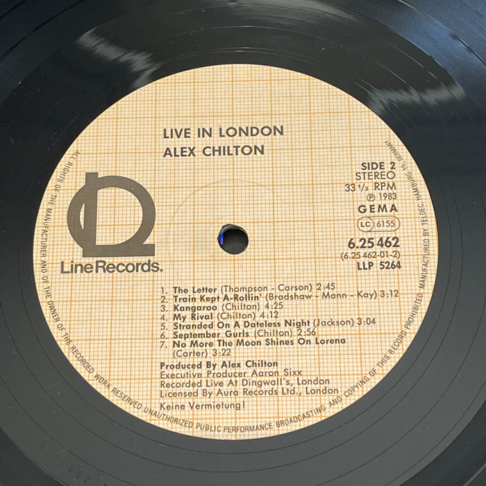 Alex Chilton - Live In London (Vinyl LP)