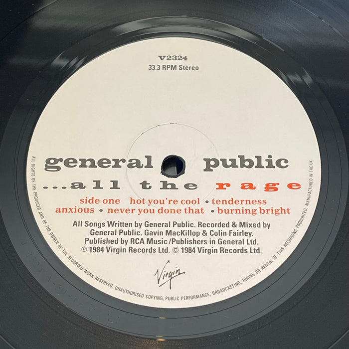 General Public - ...All The Rage (Vinyl LP)