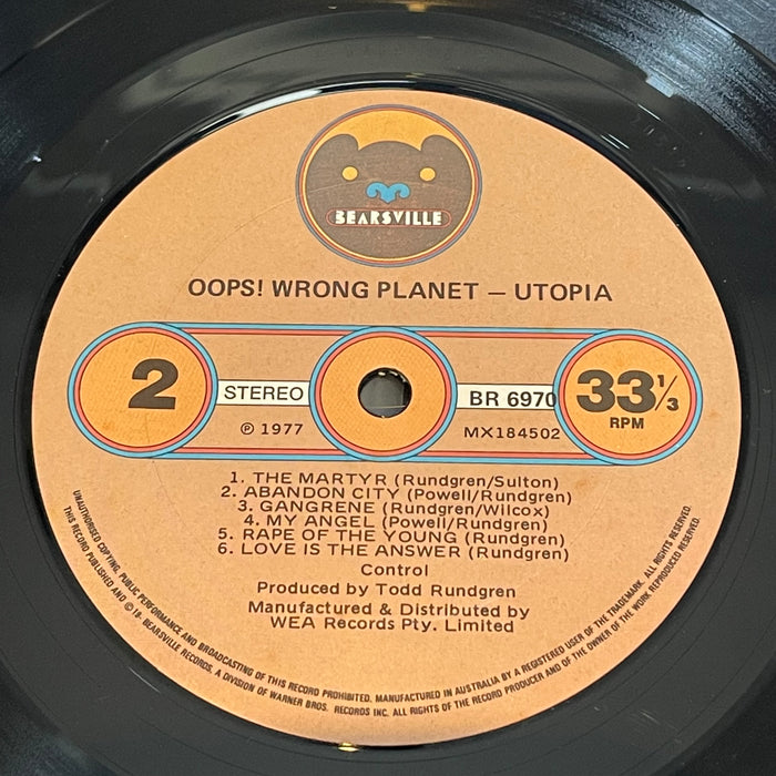 Utopia - Oops! Wrong Planet (Vinyl LP)