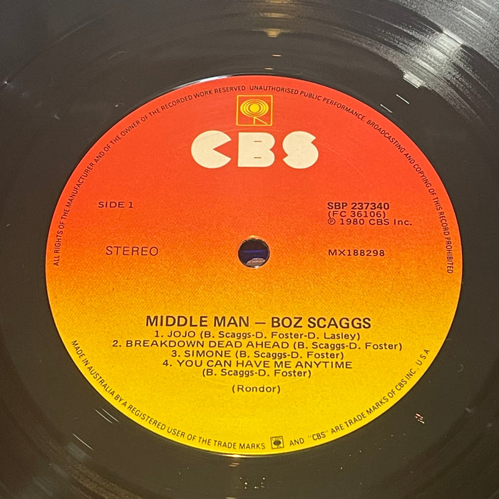 Boz Scaggs - Middle Man (Vinyl LP)