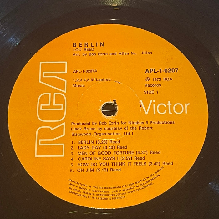 Lou Reed - Berlin (Vinyl LP)