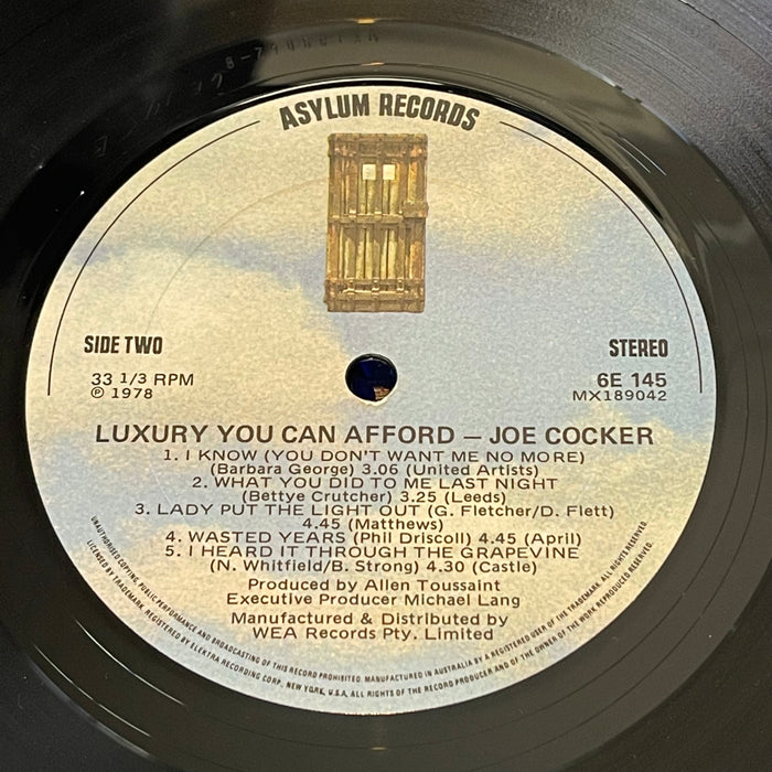 Joe Cocker - Luxury You Can Afford (Vinyl LP)