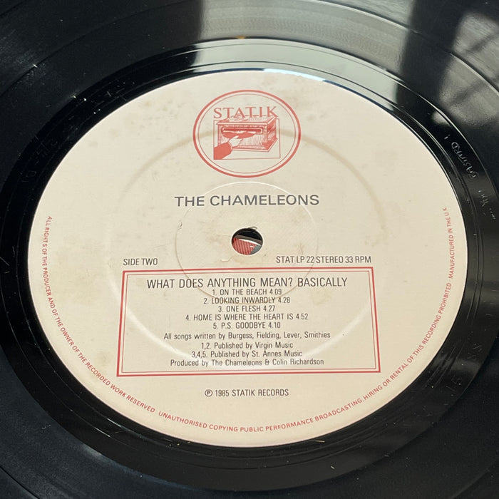 The Chameleons - What Does Anything Mean? Basically (Vinyl LP)[Gatefold]