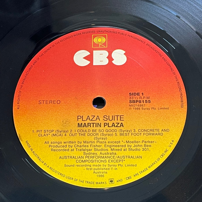 Martin Plaza - Plaza Suite (Vinyl LP)