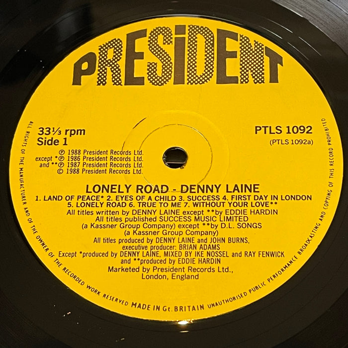 Denny Laine - Lonely Road (Vinyl LP)