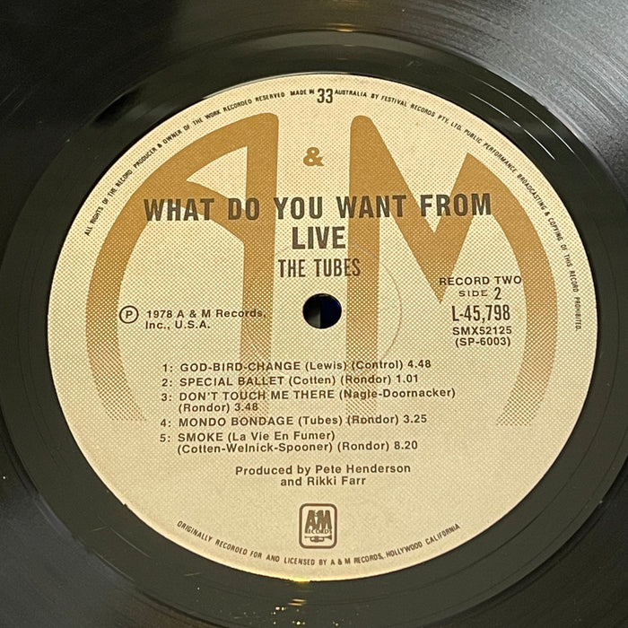 The Tubes - What Do You Want From Live (Vinyl 2LP)[Gatefold]