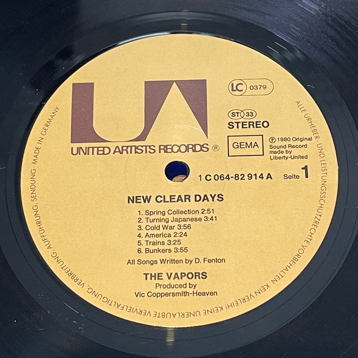The Vapors - New Clear Days (Vinyl LP)