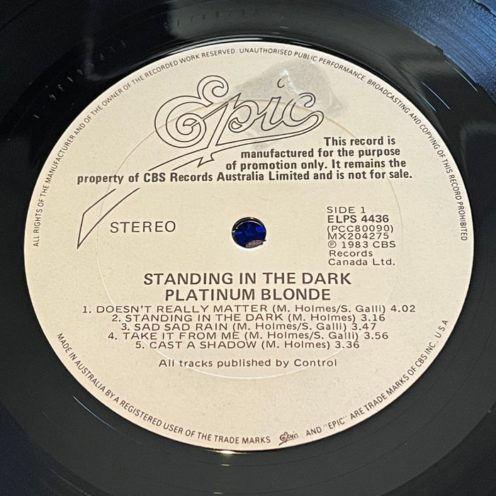 Platinum Blonde - Standing In The Dark (Vinyl LP)