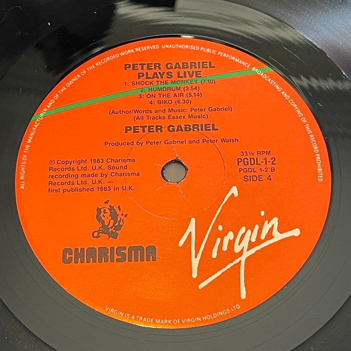 Peter Gabriel - Plays Live (Vinyl 2LP)