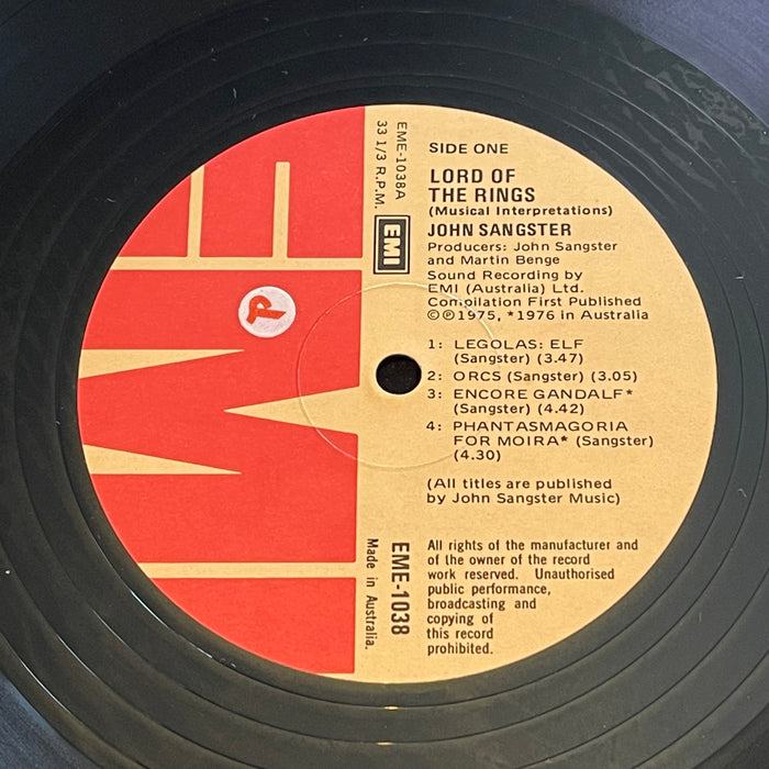 John Sangster - Lord Of The Rings (musical Interpretations) (Vinyl LP)