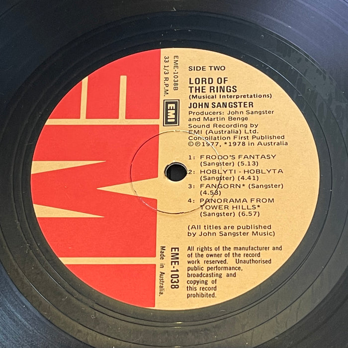 John Sangster - Lord Of The Rings (musical Interpretations) (Vinyl LP)