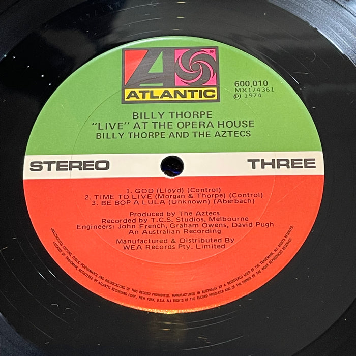 Billy Thorpe And The Aztecs - Steaming At The Opera House (Vinyl 2LP)[Gatefold]