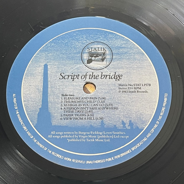 The Chameleons - Script Of The Bridge (Vinyl LP)
