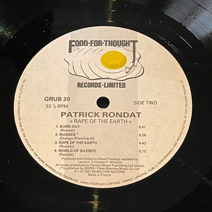 Patrick Rondat - Rape Of The Earth (Vinyl LP)