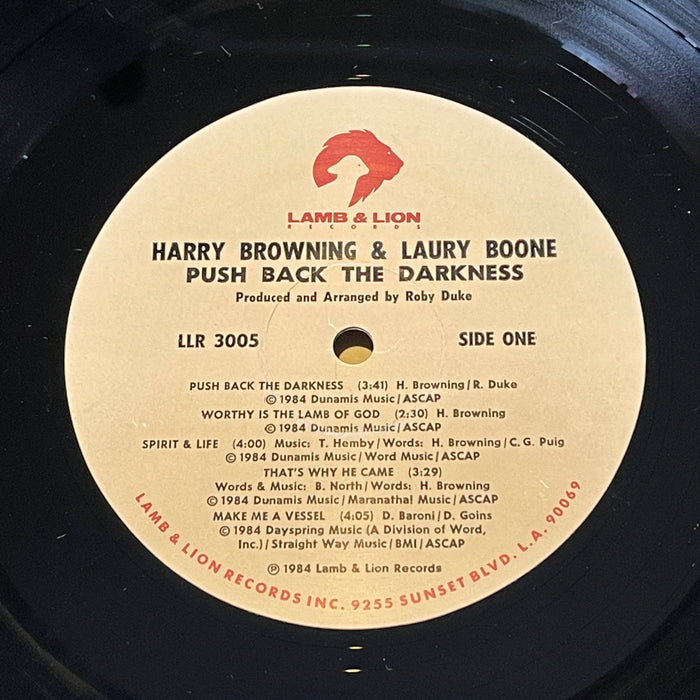Harry Browning & Laury Boone - Push Back The Darkness (Vinyl LP)
