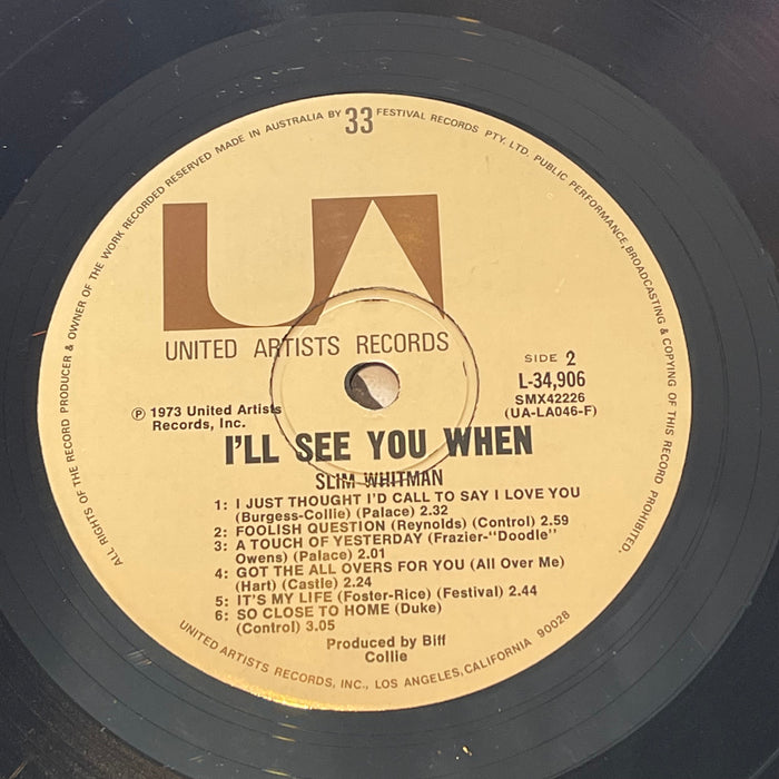 Slim Whitman - I'll See You When (Vinyl LP)