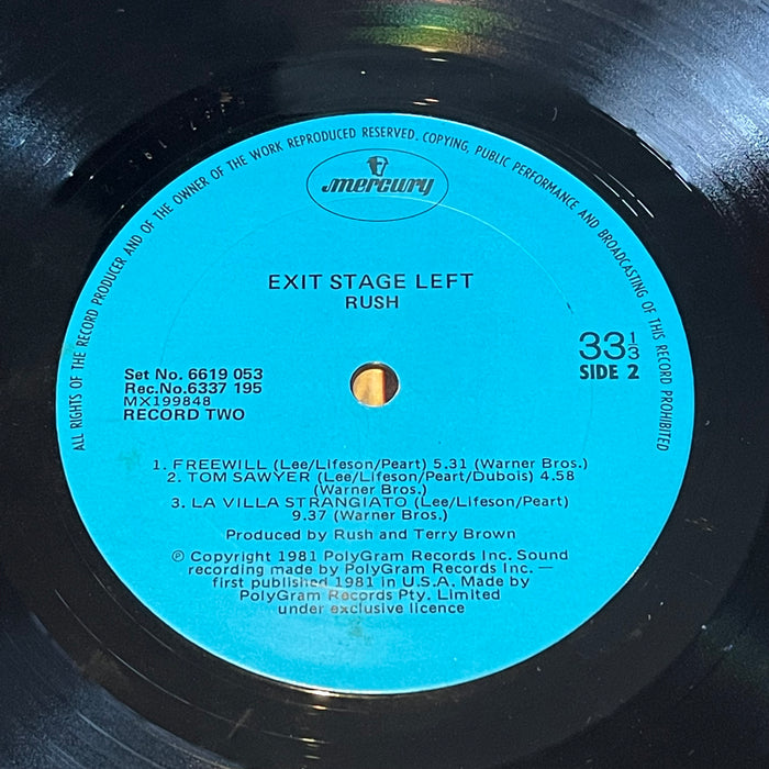 Rush - Exit...Stage Left (Vinyl 2LP)[Gatefold]