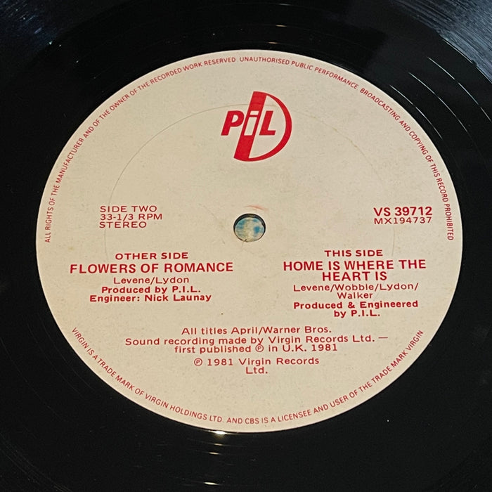 Public Image Limited - Flowers Of Romance (12" Single)