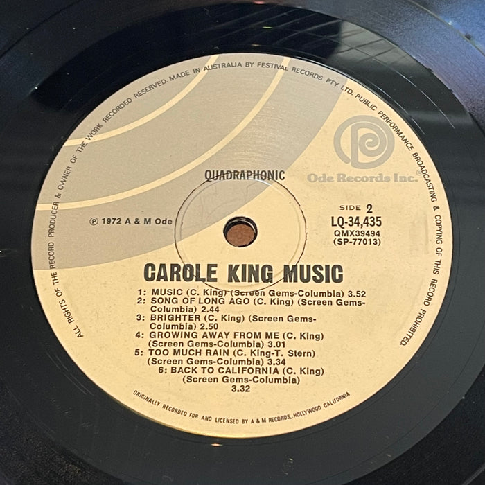 Carole King - Music (Vinyl LP)[Gatefold][Quadraphonic]