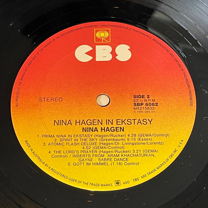 Nina Hagen - Nina Hagen In Ekstasy (Vinyl LP)