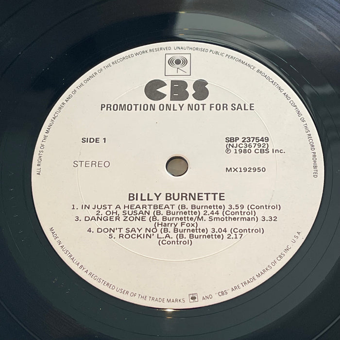 Billy Burnette - Billy Burnette (Vinyl LP)