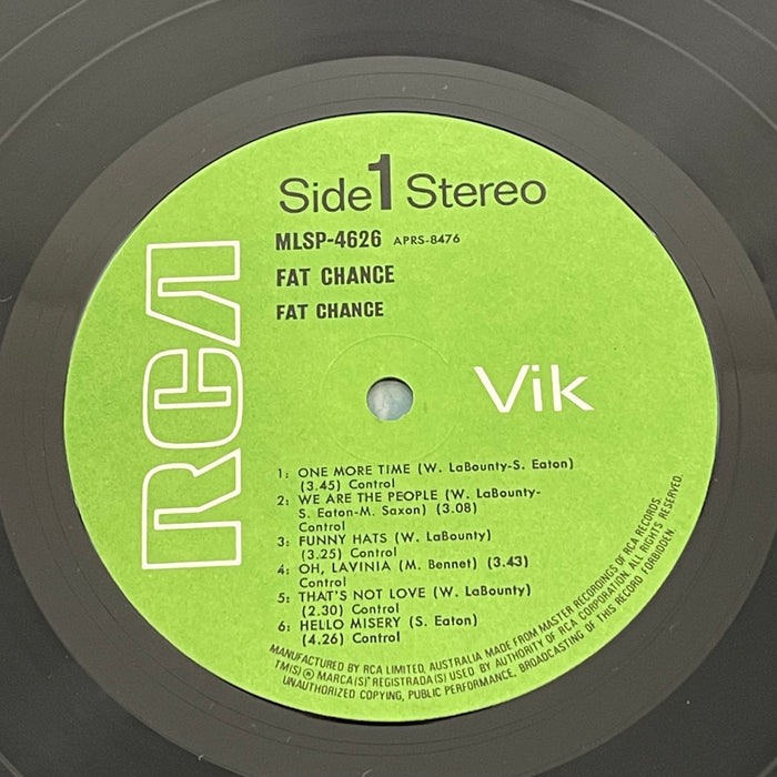 Fat Chance - Fat Chance (Vinyl LP)