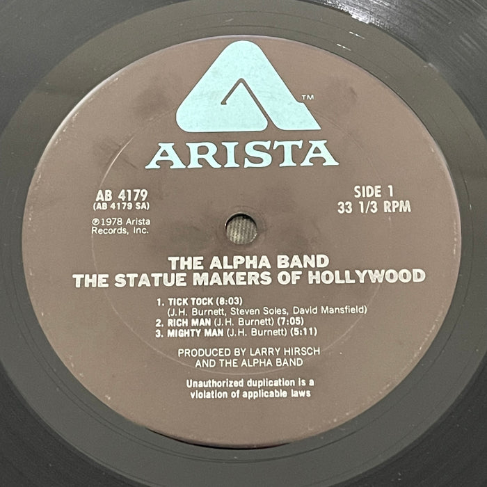 The Alpha Band - The Statue Makers Of Hollywood (Vinyl LP)