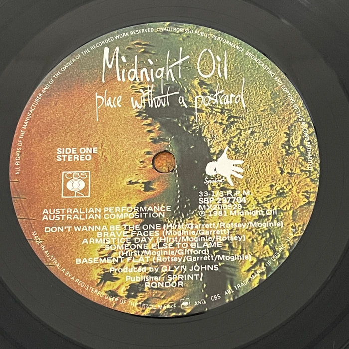 Midnight Oil - Place Without A Postcard (Vinyl LP)