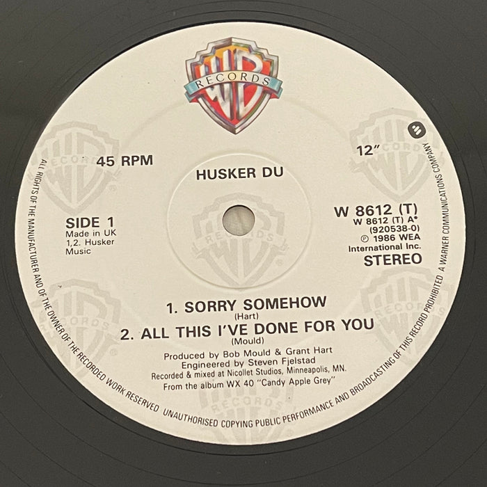 Hüsker Dü - Sorry Somehow (12" Single)