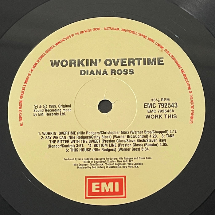 Diana Ross - Workin' Overtime (Vinyl LP)